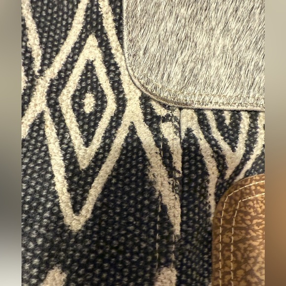 Myra Bag Gray and Tan Geometric Backpack main image 6